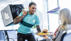 Deliveroo to deliver food to the gate at Amsterdam Airport Schiphol
