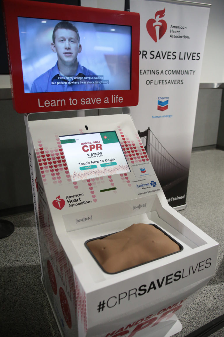 Cpr Training Kiosks Installed At Oakland International Passenger