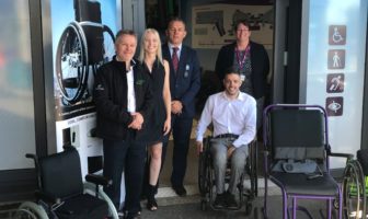 OmniServ trials wheelAIR cooling backrest for wheelchair users at Edinburgh Airport