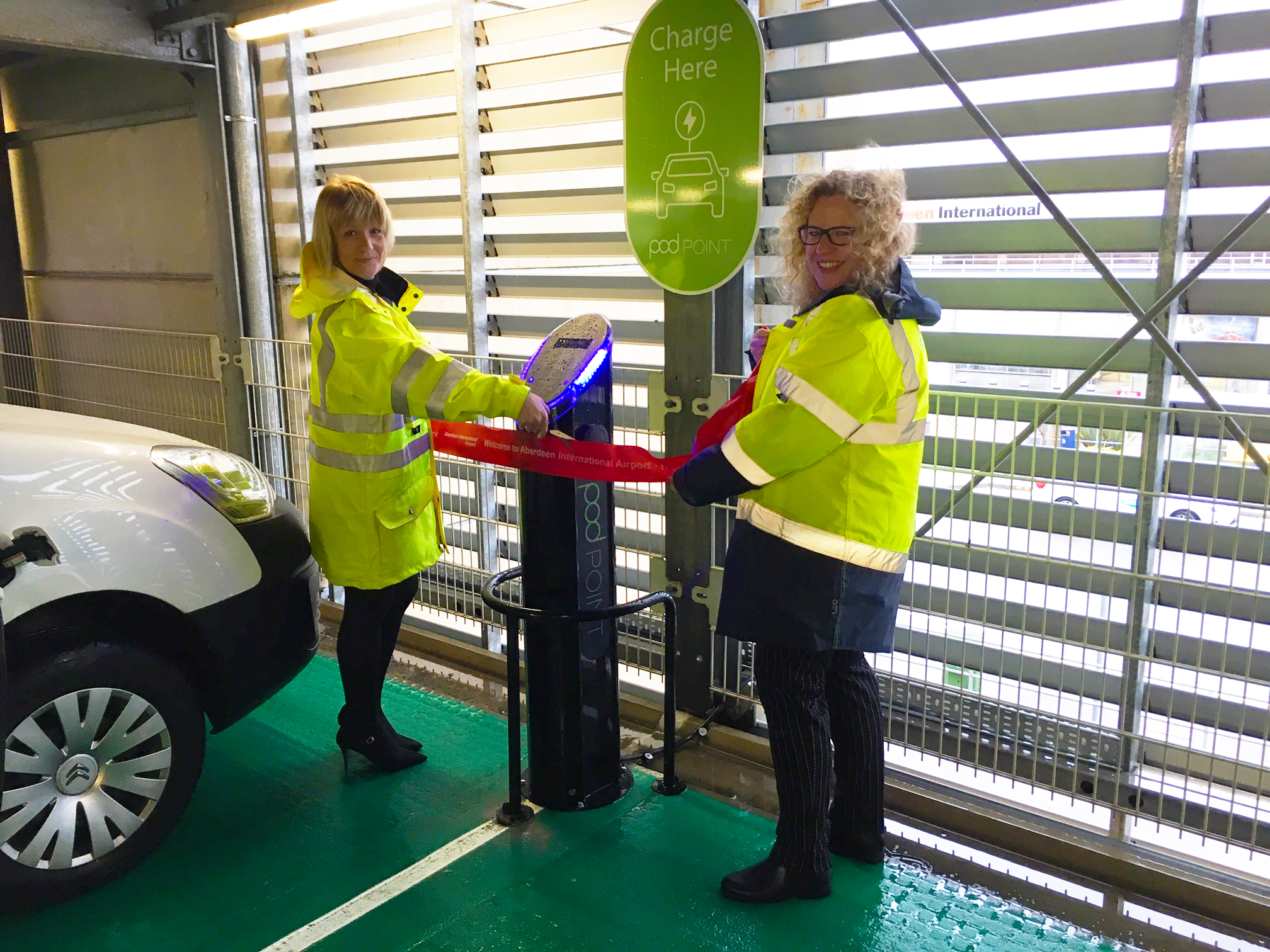 Aberdeen Airport debuts electric car charging points Passenger