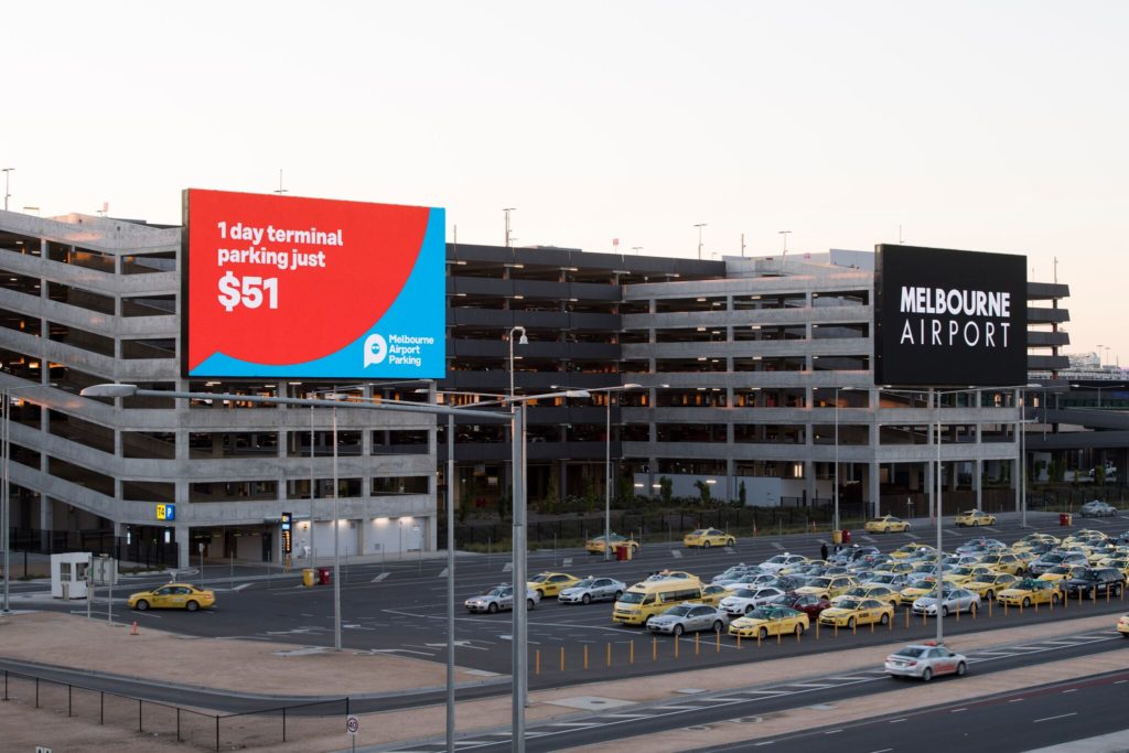 Melbourne Airport installs largest outdoor digital advertising screens in Australia
