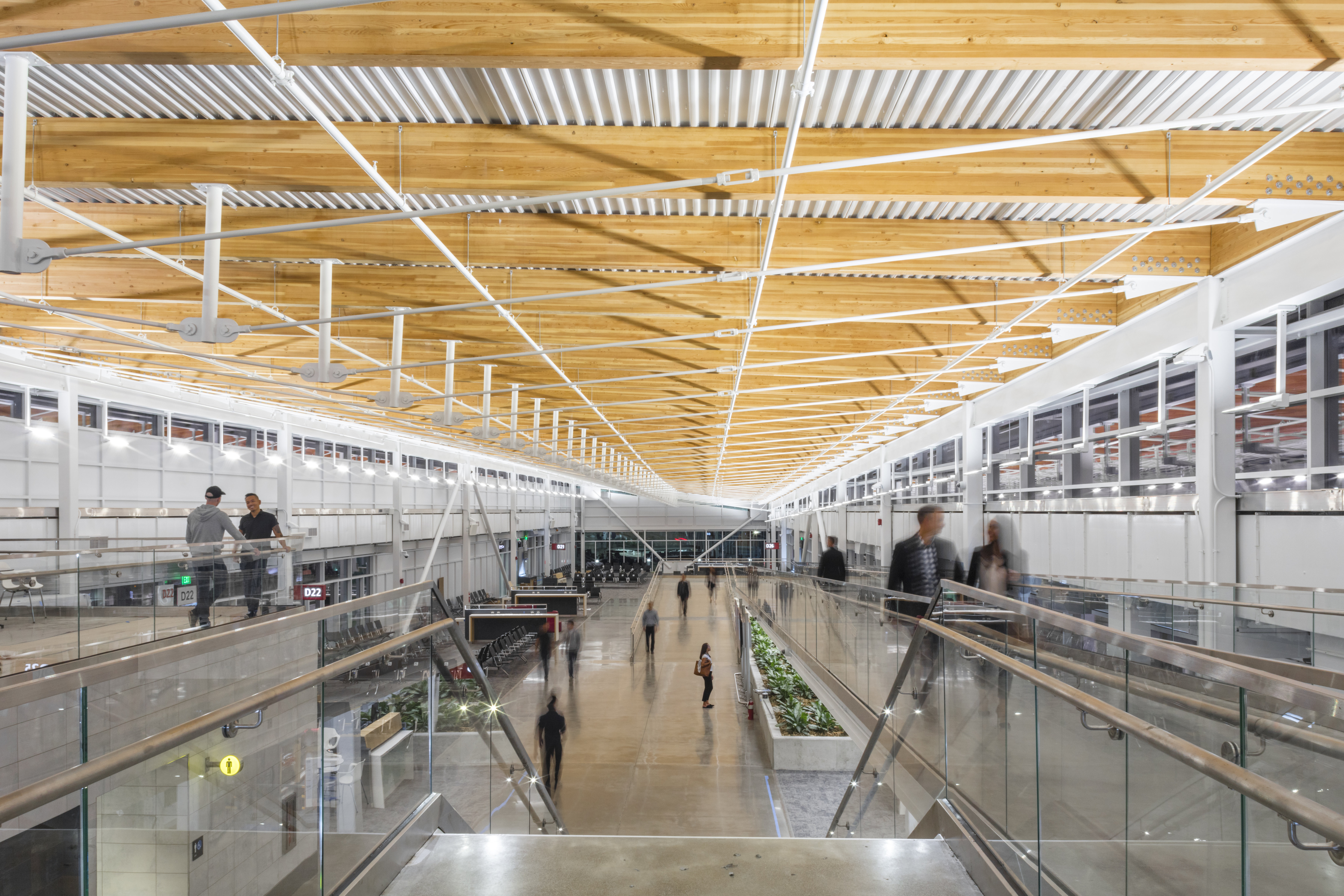 newly opened concourse d annex to relieve congestion at sea tac concourse