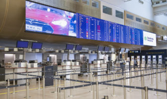 Jumbo LED displays installed at Stockholm Arlanda Airport