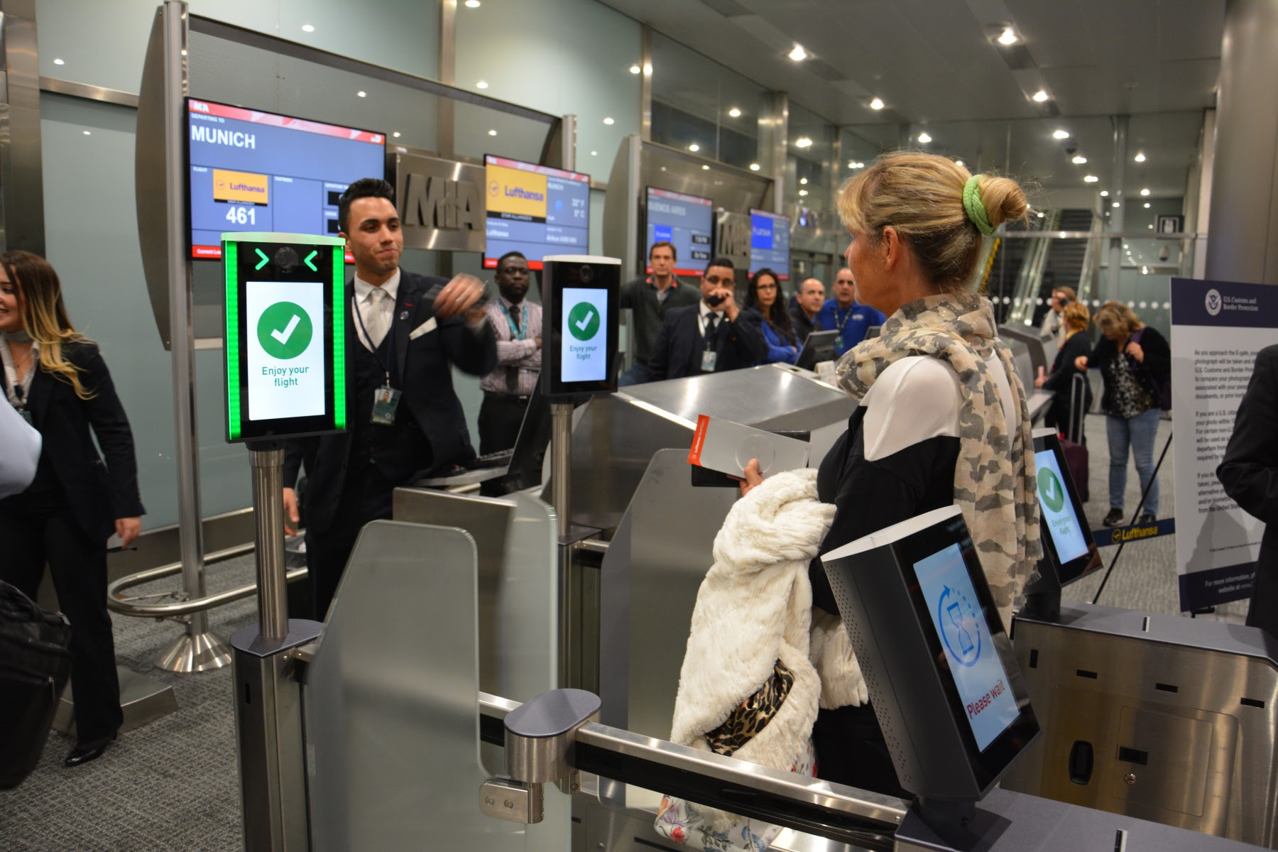 Biometric boarding gates launched at Miami Airport Passenger Terminal