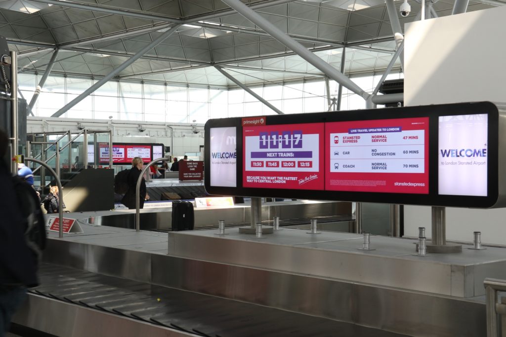 Stansted Express advertising to provide passengers with real-time travel comparison information
