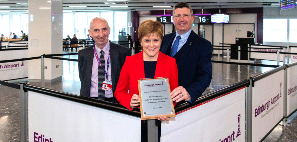 Edinburgh Airport terminal expansion officially opened