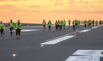 Summer Solstice runway run at London Luton