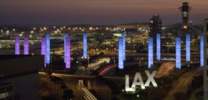 LAX installs third of six pedestrian bridges