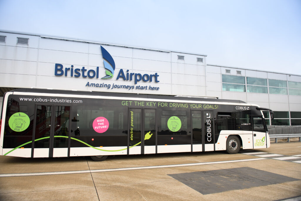 Bristol Airport trials electric airside bus