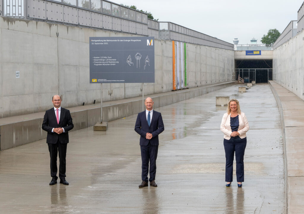 Munich Airport rail tunnel extension completed on schedule