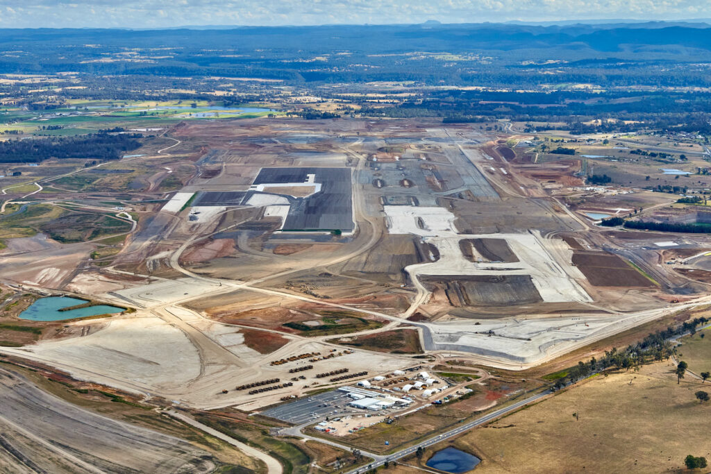 Timelapse animation captures engineering feat underway at Western Sydney Airport