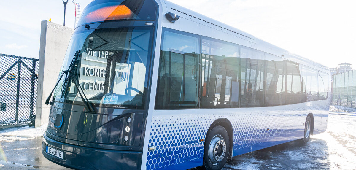 Vilnius Airport Tests Prototype Electric Passenger Bus Support Transit