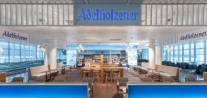 Munich Airport remodels Adelholzener bar area in Terminal 2