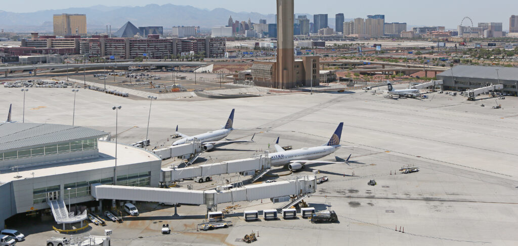 International airlines return to Harry Reid Airport
