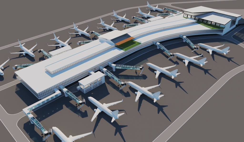 Plans unveiled for 14-gate concourse at Washington Dulles Airport