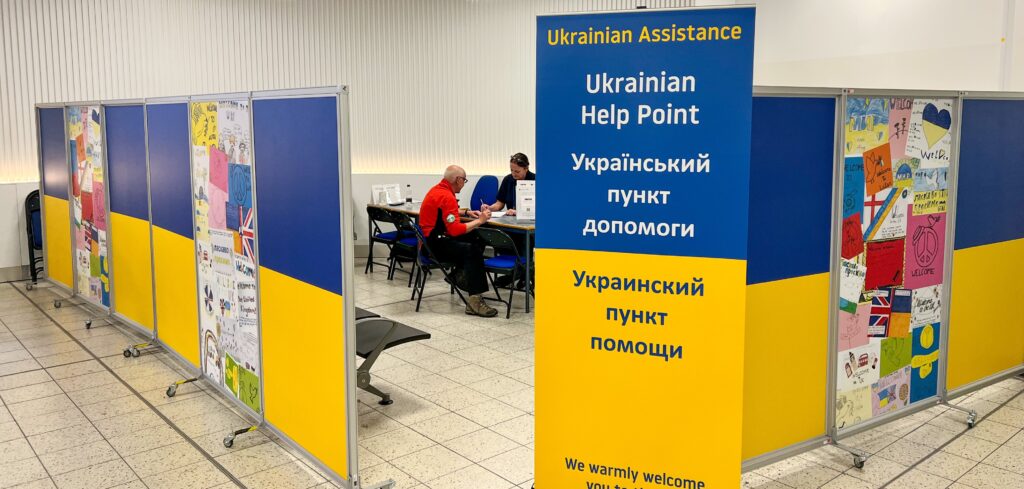 Humanitarian hub established at London Luton Airport