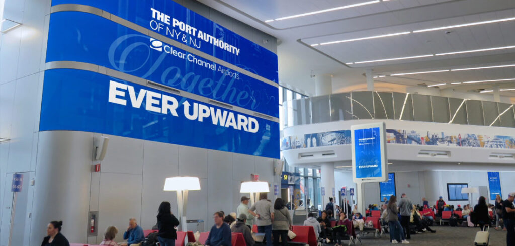 Digital media network unveiled at LaGuardia