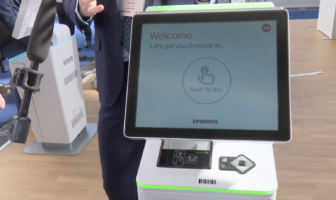 VIDEO | Embross is displaying its passenger self-service kiosks at Passenger Terminal Expo