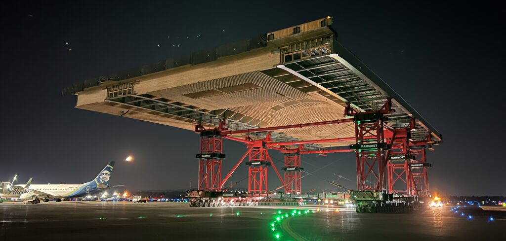Portland International installs “seismically isolated” roof