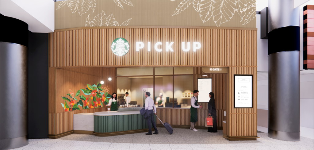 OTG and Starbucks unveil pickup concept for airports