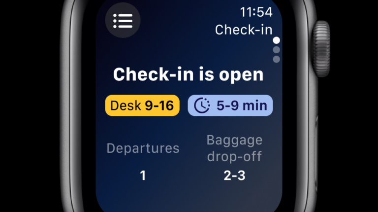 Schiphol launches app for Apple Watch
