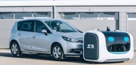 SPEAKER INTERVIEW: Viktoria Myroniuk, senior lecturer in aviation at the University of Salford Stanley Robotics’ valet parking robot tows a silver car at Lyon-Saint Exupéry’s P5+ car park.
