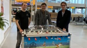 PTE DAY 1: Ruig CX launches an airport football table competition