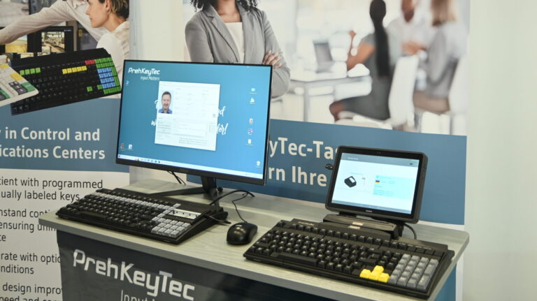 PTE DAY 1: PrehKeyTec showcases world’s first swipeless OCR passport-reading keyboard.