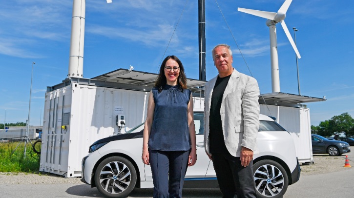 Sustainable energy generation container arrives at Munich Airport Munich Airport in Germany has implemented energy system solution provider FlowGen’s sustainable energy generation container to charge electric vehicles.