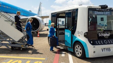 Schiphol Airport has begun the second phase of its electric self-driving bus trial.