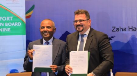 Ethiopian Airlines Group has signed a technical advisory and consultancy contract with Dar Al-Handasah Consultants (Shair and Partners), a partner with architects Zaha Hadid Architects, to embark on the design and supervision of a “Mega Airport City” at Abusera in Bishoftu City in Ethiopia.