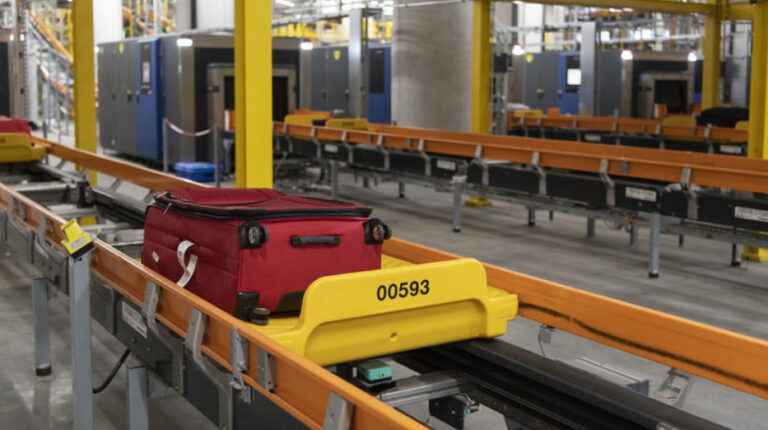 Brussels Airport installs eight automatic and semi-automatic baggage loading areas.
