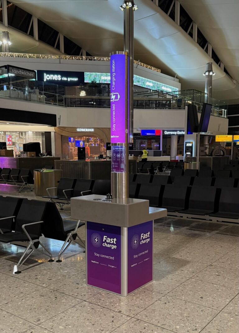 ChargeBox partners with Heathrow to provide passenger phone charging stations in Terminal 2 ChargeBox partners with Heathrow to provide passenger phone charging stations in Terminal 2