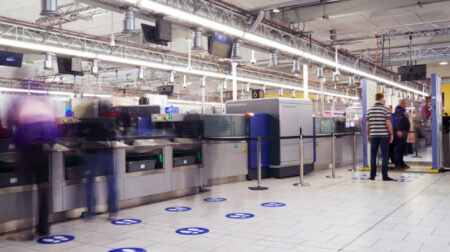 Passengers traveling through London Gatwick no longer need to remove electrical items or place liquids in plastic bags, as part of a multi-million-pound project to transform its security screening process.