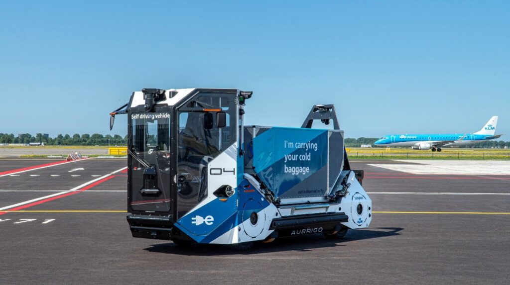 Aurrigo and Aviation Solutions commercialize autonomous baggage handling at airports.
