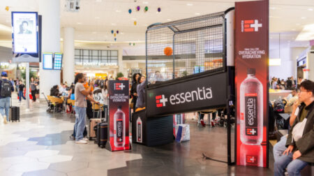 Nestlé and WHSmith Media launch experiential retail media campaign in US airports Nestlé has partnered with WHSmith North America Media Network (WHS Media) to launch an experiential retail media campaign promoting its Essentia Alkaline Water in US airports.