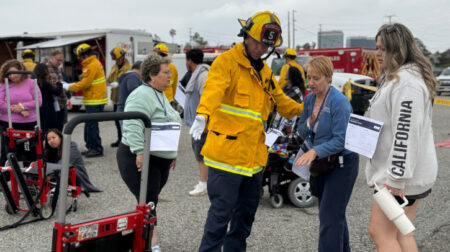 LAX simulates emergency to test response efforts Los Angeles World Airports (LAWA) has successfully conducted its triennial full-scale emergency response exercise at Los Angeles International Airport (LAX). The exercise, known as AIREX, simulated an aircraft emergency incident to test the airport's emergency plan and operational readiness, as required by the Federal Aviation Administration (FAA).