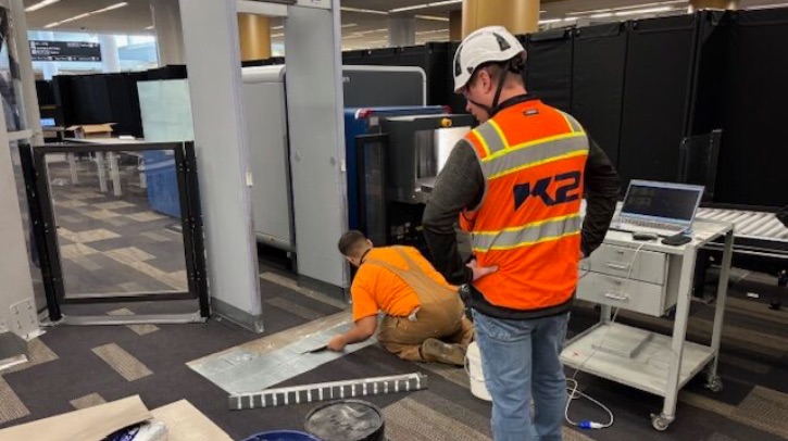 Security lanes decommissioned and recommissioned for new flooring at SFO K2 Security Screening Group has completed a security checkpoint project at San Francisco International Airport (SFO).