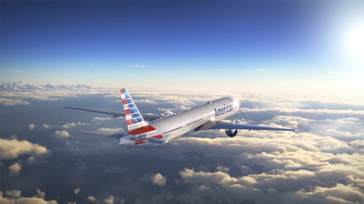 American Airlines launches One Stop Security program at Dallas Fort Worth An American Airlines aircraft flies above the clouds
