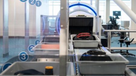 A CT scanner at Halifax Stanfield scans bags.