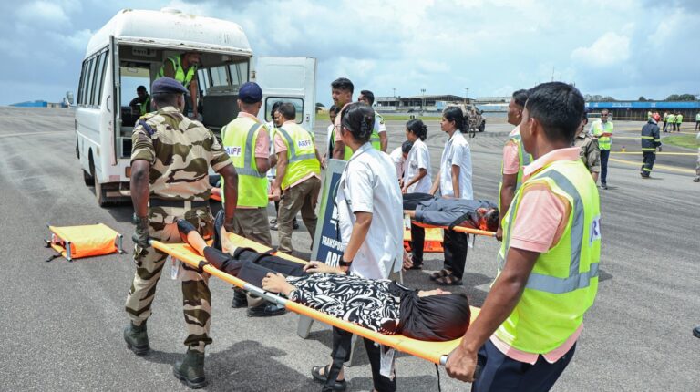 Full-scale emergency exercise tests readiness at Mangaluru Full-scale emergency exercise tests readiness at Mangaluru.