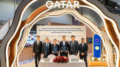 Hamad and Shenzhen Bao’an international airports sign sister agreement to boost connectivity between Qatar and China