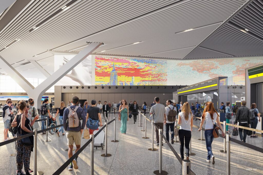 Seven artists commissioned in cultural project to bring New York’s spirit to JFK’s New Terminal One.