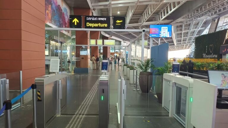 The terminal concourse at Mangaluru International Airport in India
