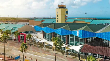 Aruba introduces CBP’s Enhanced Passenger Processing External photo of Queen Beatrix International Airport in Aruba