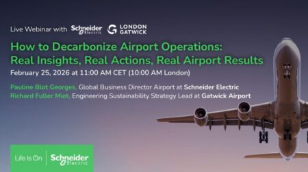 NEW WEBINAR: How to decarbonize airport operations – real insights, real actions, real airport results