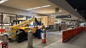 LAX prepares Terminal 5 for new security checkpoint.