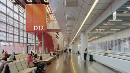 RSHP marks opening of North Concourse at Taoyuan International Airport as milestone for Terminal 3.