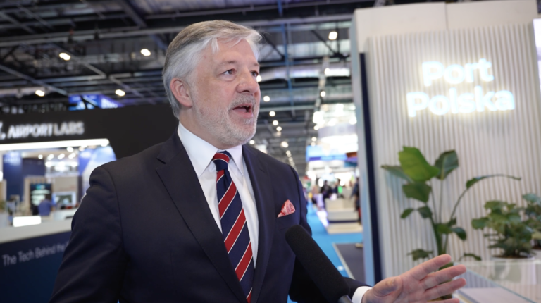 Port Polska CEO Filip Czernicki at PTE World 2026.