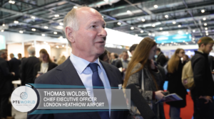 Thomas Woldbye, Heathrow Airport CEO, at PTE World 2026.